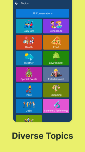 اسکرین شات 2 برنامه English Conversation Practice