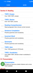 اسکرین شات 2 برنامه TOEFL Learning English