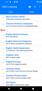 اسکرین شات 8 برنامه TOEFL Learning English