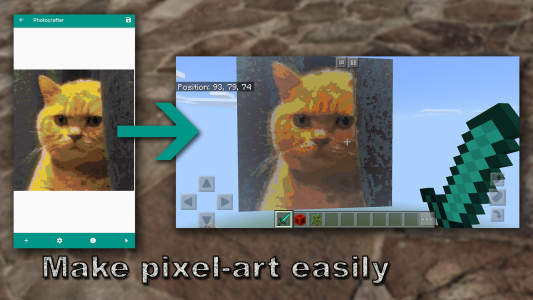 اسکرین شات برنامه Pixelart builder for Minecraft 1