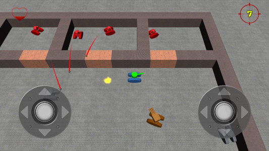 اسکرین شات 3 بازی Micro Tanks 3D