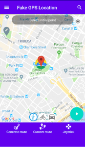 اسکرین شات برنامه Fake GPS location 1