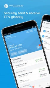 اسکرین شات برنامه Electroneum 1