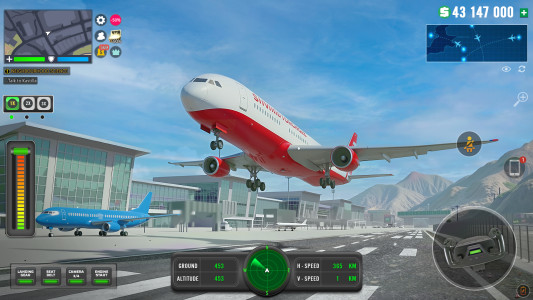اسکرین شات 2 بازی City Airplane Pilot Simulator