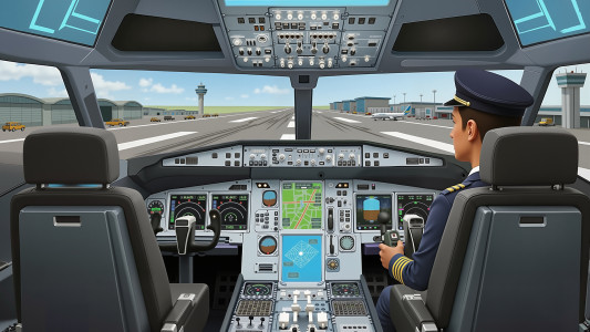 اسکرین شات 5 بازی City Airplane Pilot Simulator