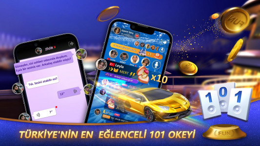 اسکرین شات بازی Fun 101 Okey®-Voice & Chat 1