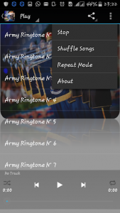 اسکرین شات برنامه Army Ringtones 4