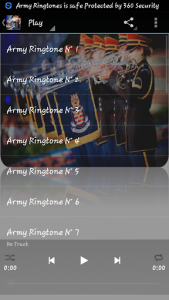 اسکرین شات برنامه Army Ringtones 2
