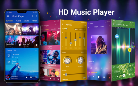 اسکرین شات 1 برنامه Music Player for Android