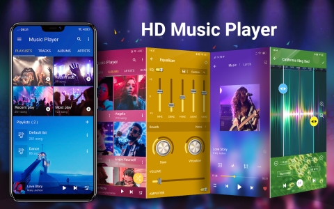 اسکرین شات 1 برنامه Music Player for Android