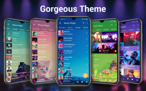 اسکرین شات 2 برنامه Music Player for Android