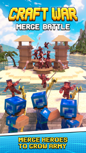 اسکرین شات 1 بازی Craft War: Merge Battle