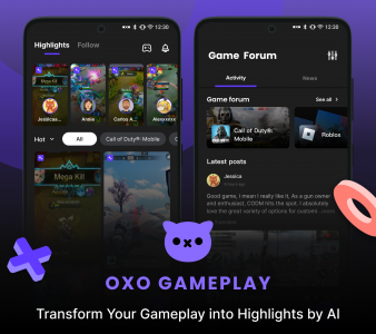 اسکرین شات 1 برنامه OXO Gameplay Clips & Community