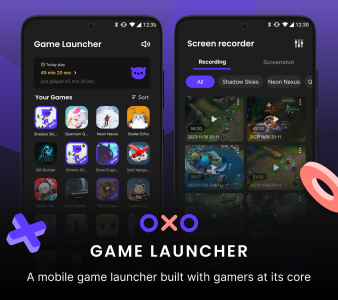 اسکرین شات 1 برنامه OXO Game Launcher - Gaming Hub