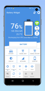 اسکرین شات برنامه Battery Widget for Phones 1