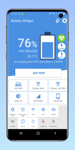 اسکرین شات 1 برنامه Battery Widget Builder