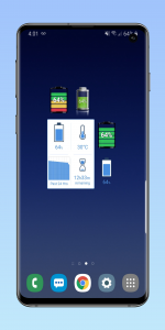 اسکرین شات 2 برنامه Battery Widget Builder