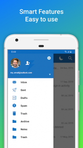 اسکرین شات برنامه Email for Outlook & Hotmail: Fast, Easy & Secure 2