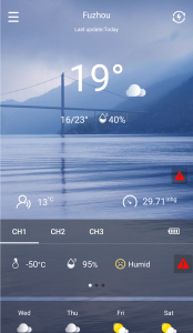 اسکرین شات برنامه WeatherSense 2