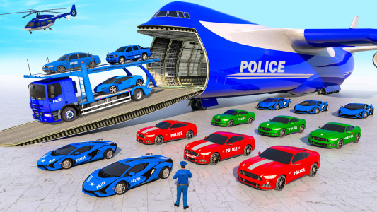 اسکرین شات برنامه Police Car Transport Car Game 2