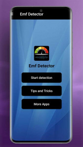 اسکرین شات برنامه EMF Radiation Detector - Magnetic Field Detector 2