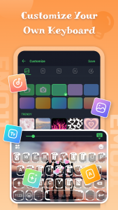 اسکرین شات برنامه Emoji keyboard - Theme, Font 3