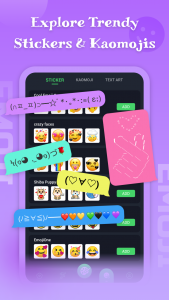 اسکرین شات برنامه Emoji keyboard - Theme, Font 2