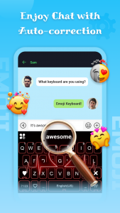 اسکرین شات برنامه Emoji keyboard - Theme, Font 6