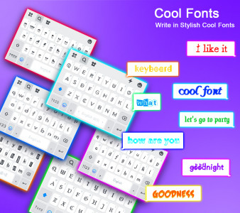 اسکرین شات برنامه Emoji keyboard-Themes, Fonts 4