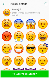 اسکرین شات برنامه Emoji & Memoji Stickers for WhatsApp WAStickerApps 8