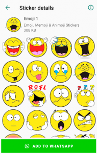 اسکرین شات برنامه Emoji & Memoji Stickers for WhatsApp WAStickerApps 7