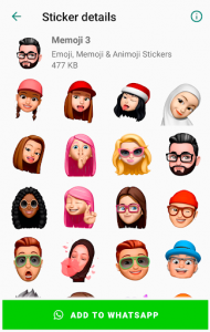 اسکرین شات برنامه Emoji & Memoji Stickers for WhatsApp WAStickerApps 4