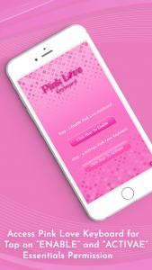 اسکرین شات برنامه Pink Love Keyboard 2