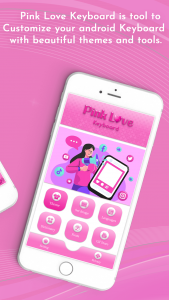 اسکرین شات برنامه Pink Love Keyboard 3