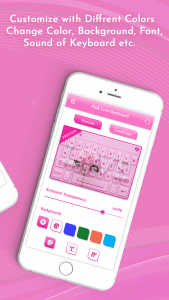 اسکرین شات برنامه Pink Love Keyboard 7