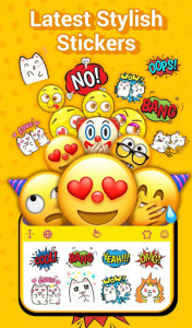 اسکرین شات برنامه TouchPal Emoji Keyboard: AvatarMoji, 3DTheme, GIFs 1