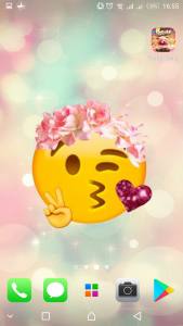 اسکرین شات برنامه Cute Emoji backgrounds 3