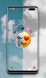 اسکرین شات 2 برنامه Emoji Wallpaper