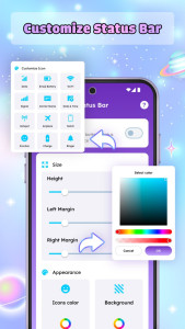 اسکرین شات 3 برنامه Cute Emoji Battery Widget