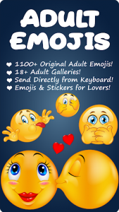 اسکرین شات برنامه Adult Emoji for Lovers 1