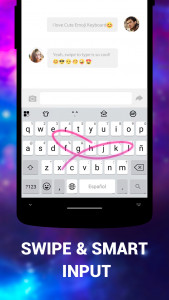 اسکرین شات برنامه Emoji Keyboard Lite 4