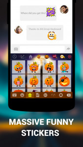 اسکرین شات برنامه Emoji Keyboard Lite 2