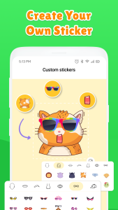اسکرین شات 1 برنامه WAStickerApp DIY Sticker Maker