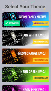 اسکرین شات برنامه Emoji Smart Neon keyboard 2