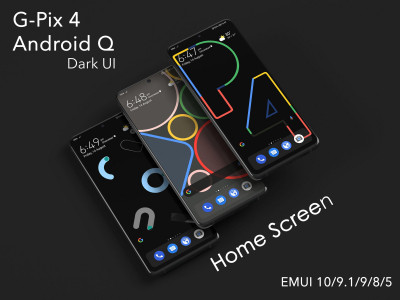 اسکرین شات برنامه G-Pix  Android-12 Dark UI EMUI 11/10/9/8/5 Theme 7