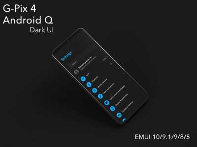 اسکرین شات برنامه G-Pix  Android-12 Dark UI EMUI 11/10/9/8/5 Theme 8