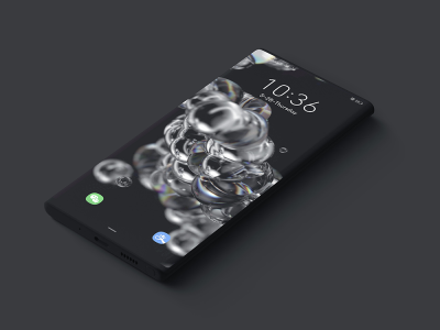 اسکرین شات برنامه S20 One-UI Dark Live Wallpaper 1