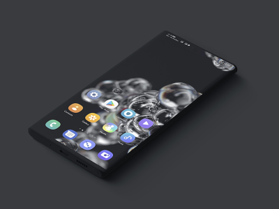 اسکرین شات برنامه S20 One-UI Dark Live Wallpaper 3