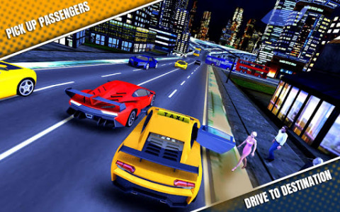 اسکرین شات بازی City Taxi Driving Simulator 17 - Sport Car Cab 2