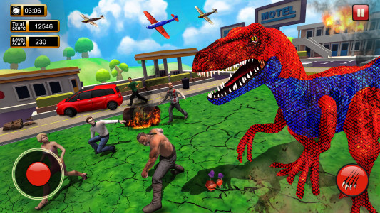 اسکرین شات 1 بازی Dinosaur Games City Rampage